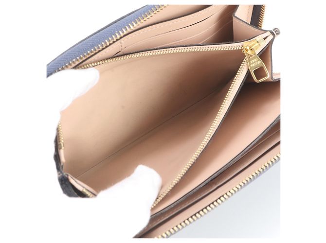 Louis Vuitton langes Portemonnaie aus Taurillon-Leder Marineblau - Ansicht 12