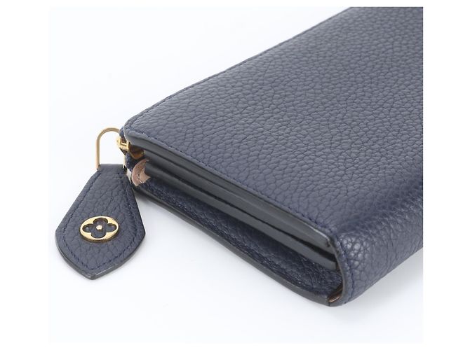 Louis Vuitton langes Portemonnaie aus Taurillon-Leder Marineblau - Ansicht 4