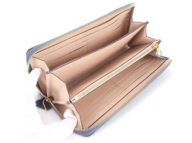 Louis Vuitton langes Portemonnaie aus Taurillon-Leder Marineblau - Ansicht 6
