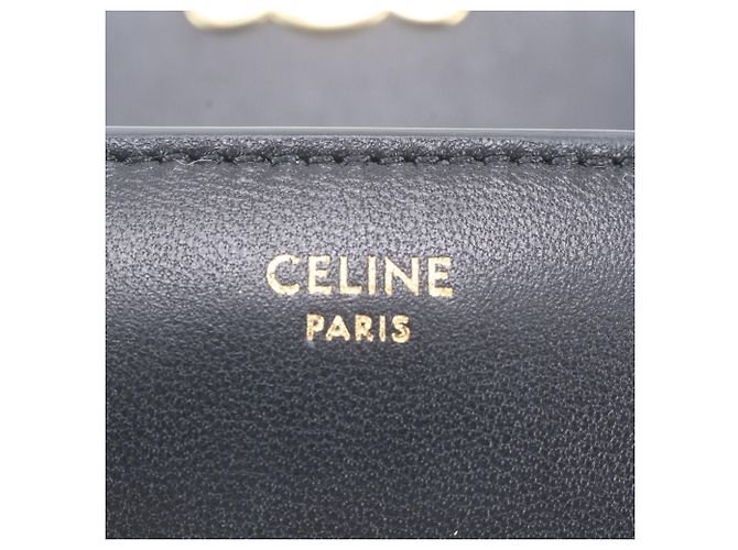 Céline Cartera Small Flap de Celine en Piel Negra Negro - vista 10