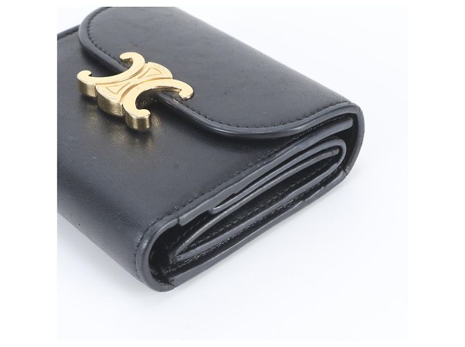 Céline Cartera Small Flap de Celine en Piel Negra Negro - vista 3