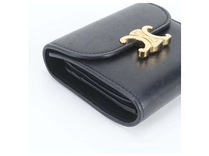 Céline Cartera Small Flap de Celine en Piel Negra Negro - vista 4