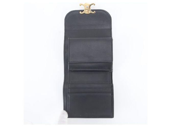 Céline Cartera Small Flap de Celine en Piel Negra Negro - vista 6