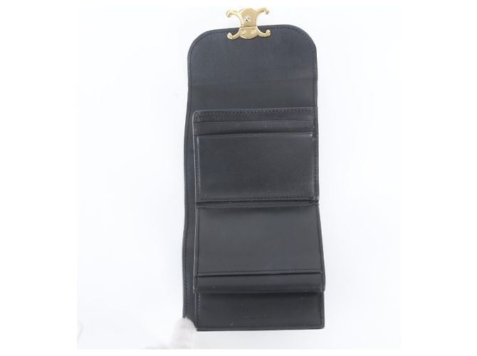 Céline Cartera Small Flap de Celine en Piel Negra Negro - vista 7