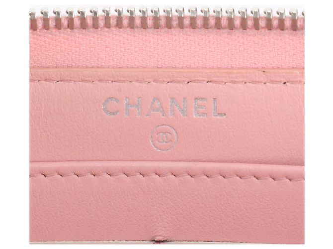 Chanel Caviar Leder CC Filigree Langbeutel Pink - Ansicht 12
