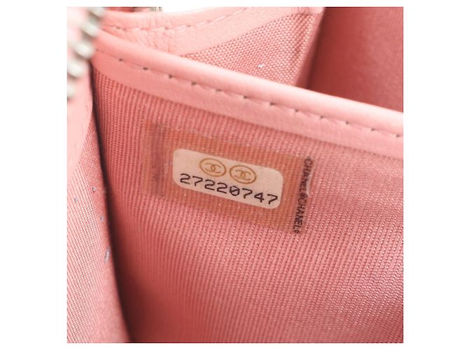 Chanel Caviar Leder CC Filigree Langbeutel Pink - Ansicht 13