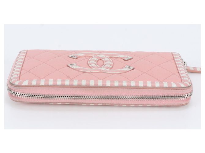 Chanel Caviar Leder CC Filigree Langbeutel Pink - Ansicht 5