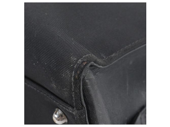 Bolsa Gucci em couro e nylon Preto - vista 12