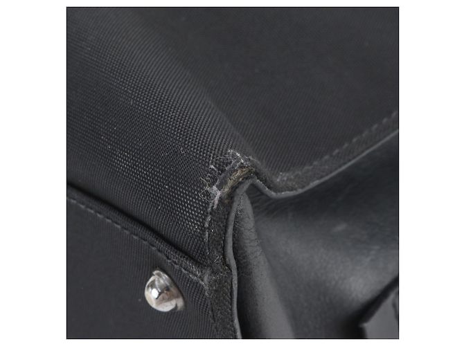 Bolsa Gucci em couro e nylon Preto - vista 14