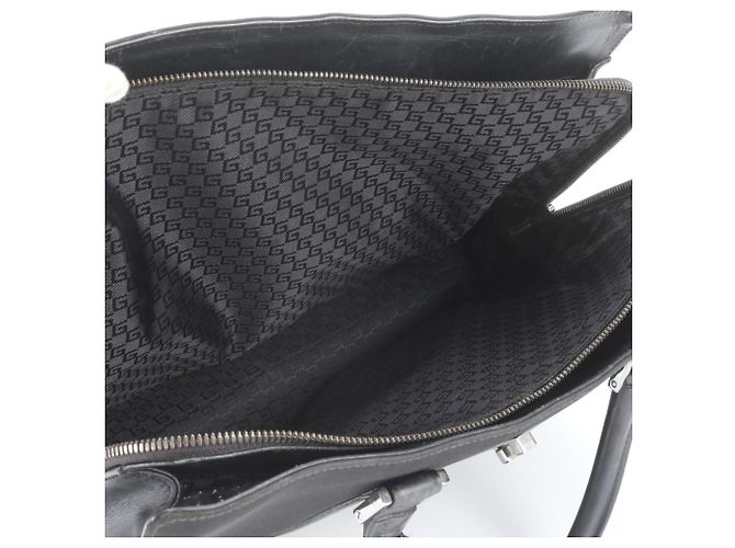 Bolsa Gucci em couro e nylon Preto - vista 7