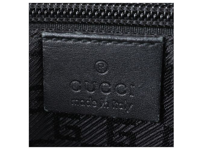 Bolsa Gucci em couro e nylon Preto - vista 8