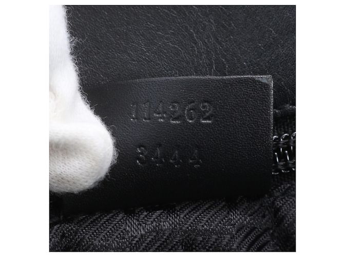 Bolsa Gucci em couro e nylon Preto - vista 9