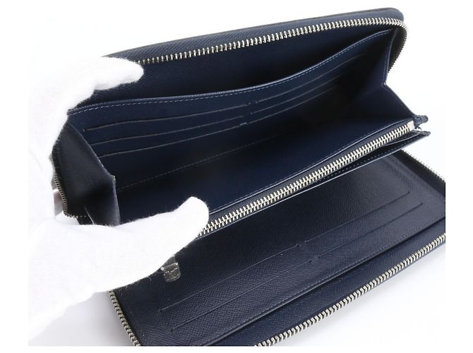 Portafoglio lungo Louis Vuitton Epi Zippy Organizer NM Blu navy - vista 7