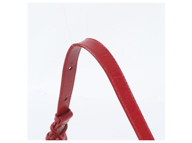 Borsa a tracolla in pelle Burberry Nova Check Shadow Horse Rosso Beige - vista 2