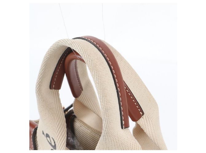 Chloé Woody Small Leder 2-Way Tasche Beige - Ansicht 2