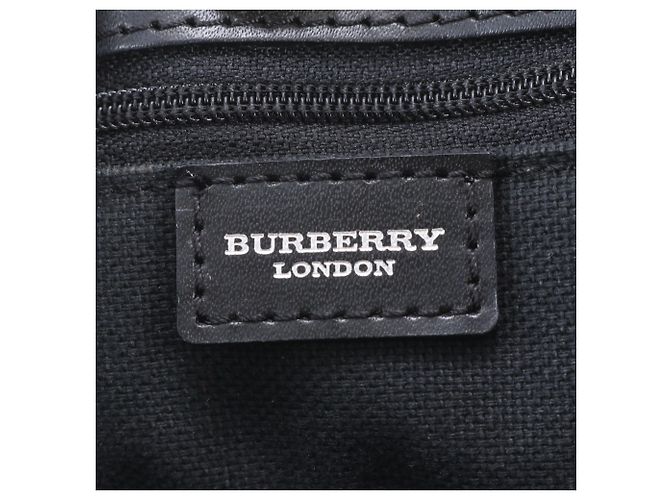 Borsa Tote in pelle Burberry Nova Check Beige - vista 8
