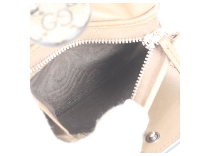 Cartera tri-fold de piel Gucci GG Supreme Dionysus Castaño - vista 8