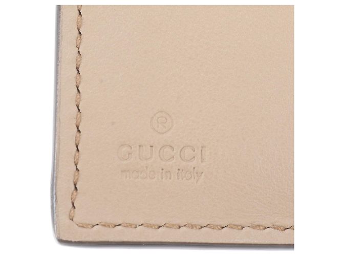 Cartera tri-fold de piel Gucci GG Supreme Dionysus Castaño - vista 9