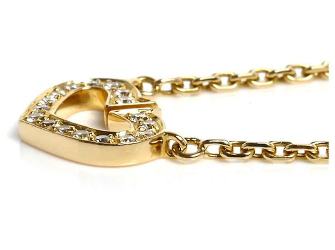 Collana Cartier C Heart in oro giallo 18K con diamanti - vista 2