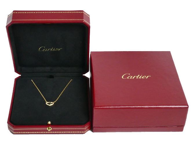 Collana Cartier C Heart in oro giallo 18K con diamanti - vista 8