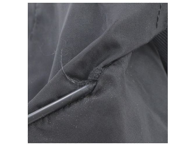 Borsa a tracolla in pelle e nylon Tessuto con logo triangolare Prada Nero - vista 10