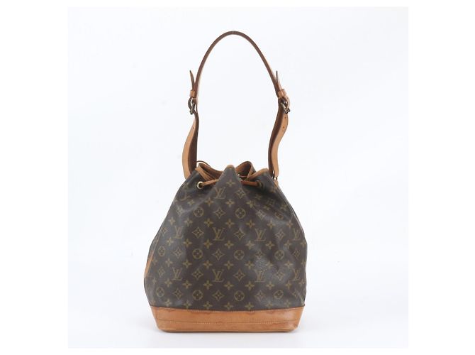 Borsa a tracolla in pelle Louis Vuitton Monogram Noe M42224 Marrone - vista 3