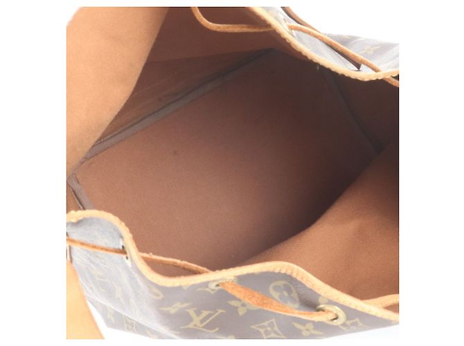 Borsa a tracolla in pelle Louis Vuitton Monogram Noe M42224 Marrone - vista 7