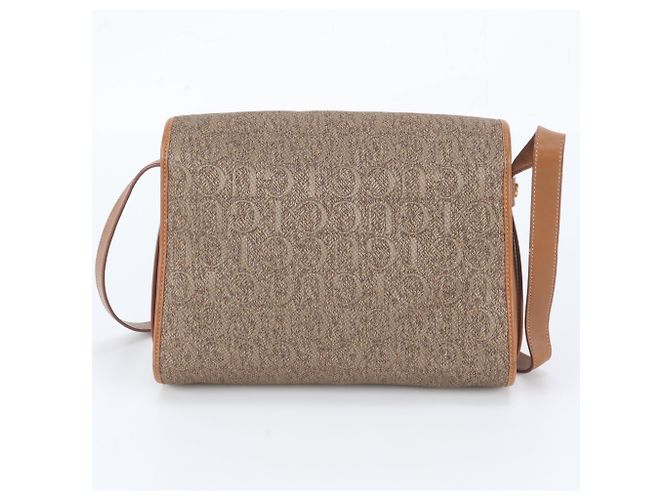 Borsa a tracolla in pelle Gucci con stampa all-over Old Logo Marrone - vista 3