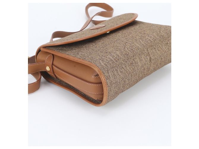 Borsa a tracolla in pelle Gucci con stampa all-over Old Logo Marrone - vista 5