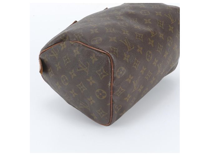 Louis Vuitton Monogram Speedy 25 Mini Boston Bag Marrone - vista 5