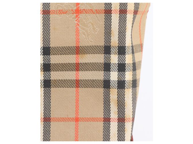 Burberry Nova Check Shadow Horse Leder Tote Bag Braun Rot - Ansicht 9
