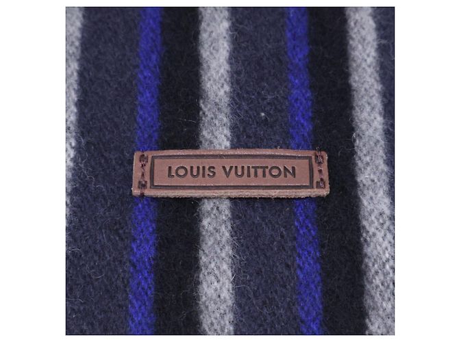 Louis Vuitton Wollestola Schwarz Blau - Ansicht 5