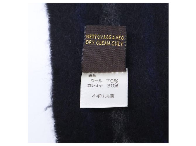 Louis Vuitton Wollestola Schwarz Blau - Ansicht 6