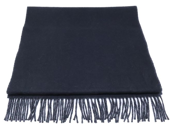 Hermès Stola in cashmere Hermes in nero e grigio Marrone - vista 3
