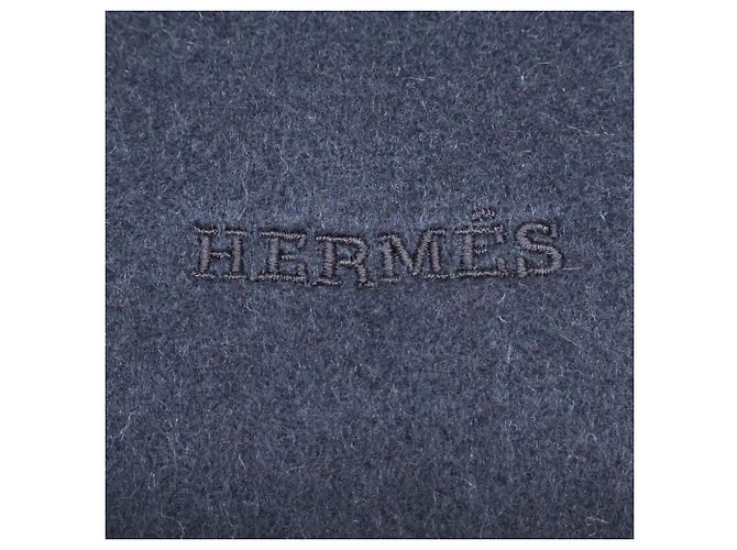 Hermès Stola in cashmere Hermes in nero e grigio Marrone - vista 5