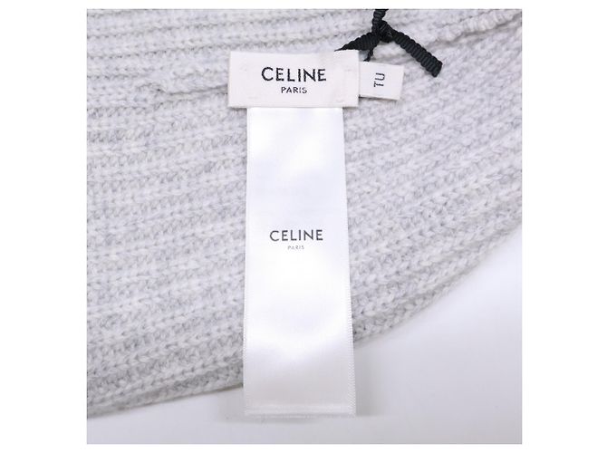 Céline Celine Triomphe Patch Cashmere Knit Hat Brown - view 7