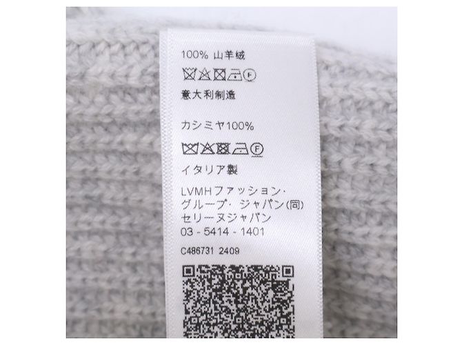 Céline Celine Triomphe Patch Cashmere Knit Hat Brown - view 8