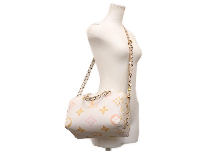 Speedy Sac Boston Louis Vuitton Monogram Beige - vue 15