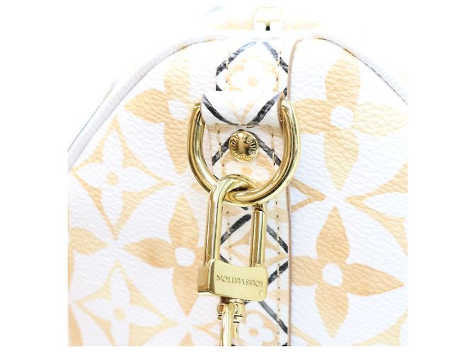 Speedy Sac Boston Louis Vuitton Monogram Beige - vue 8