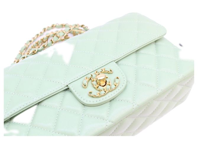 Chanel Schultertasche aus Lammleder in Mintgrün - Ansicht 6