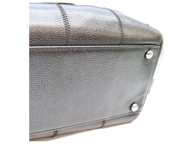 Chanel Black Caviar Chocolate Bar Mini Boston Bag Schwarz - Ansicht 10