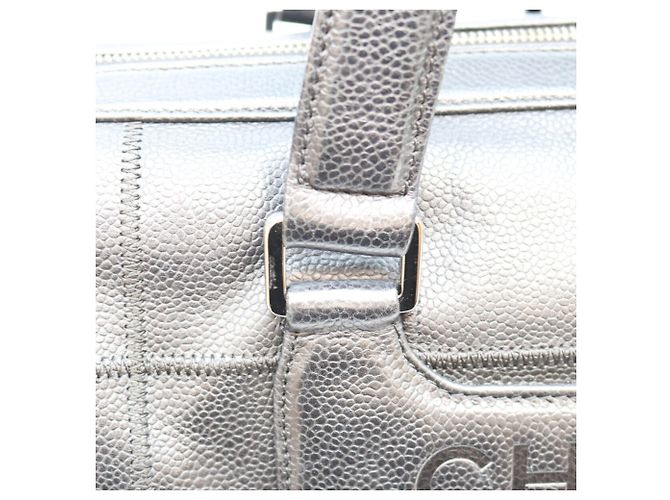 Chanel Black Caviar Chocolate Bar Mini Boston Bag Schwarz - Ansicht 8