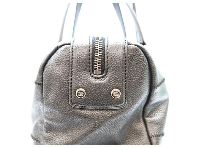 Chanel Black Caviar Chocolate Bar Mini Boston Bag Schwarz - Ansicht 9