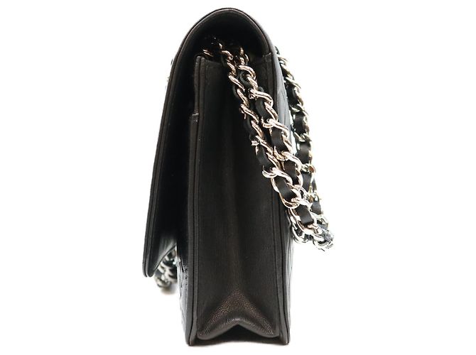 Borsa a tracolla Chanel A47421 in pelle d'agnello nera Nero - vista 2