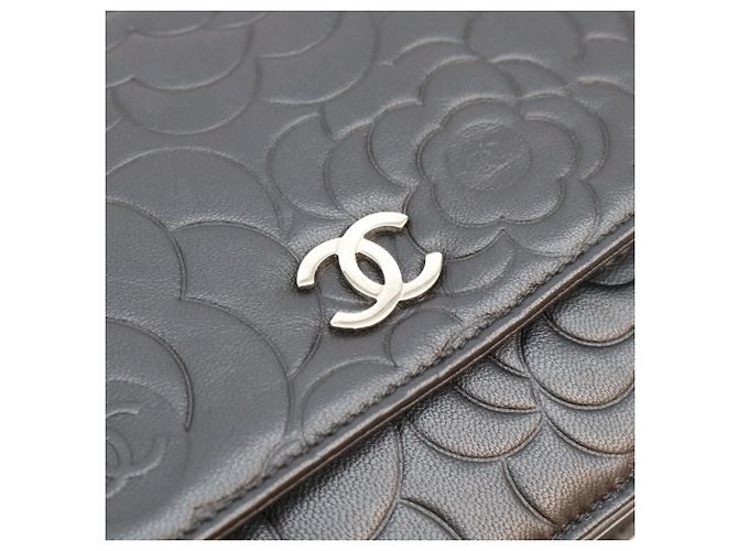 Borsa a tracolla Chanel A47421 in pelle d'agnello nera Nero - vista 7
