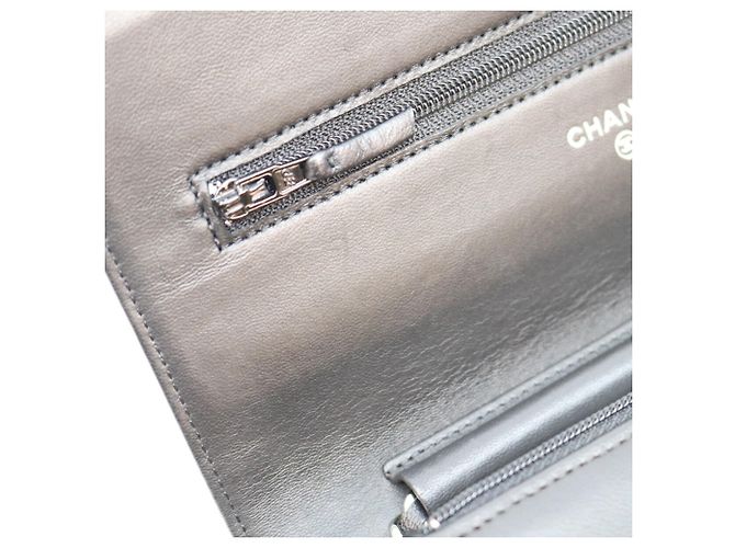 Borsa a tracolla Chanel A47421 in pelle d'agnello nera Nero - vista 9
