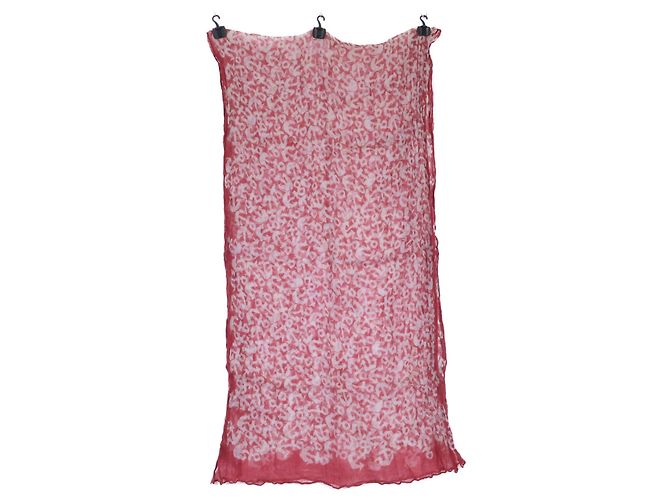 Hermès Stola in lino rossa Hermes Rosso - vista 2