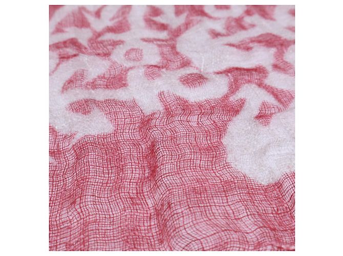 Hermès Stola in lino rossa Hermes Rosso - vista 6