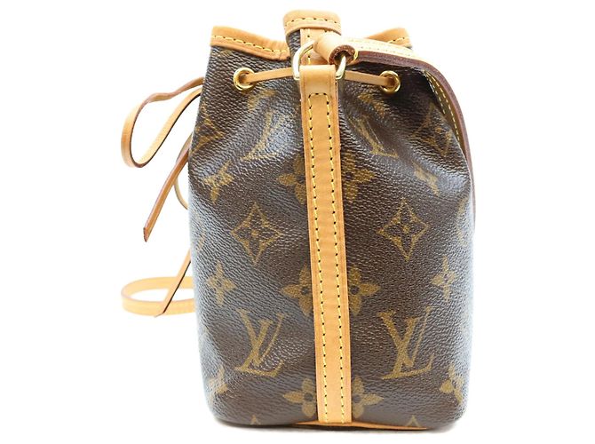 Borsa a tracolla Louis Vuitton Monogram Nano Noe Marrone - vista 2