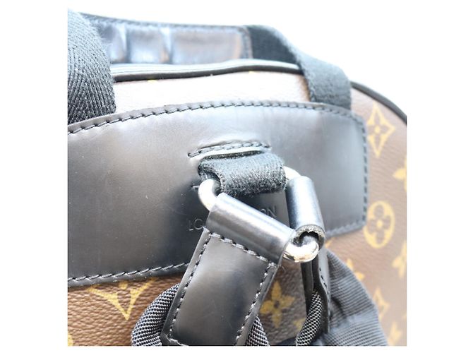 Louis Vuitton Monogram Macassar Josh Backpack Brown - view 12